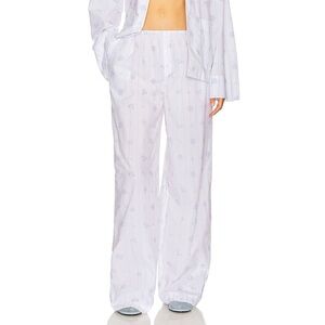 Helsa house pants in fleur print stripe